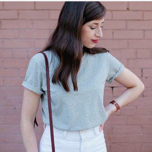 heathered grey Tradlands T-shirt, sz S